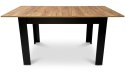 Stół rozkładany prostokątny 120-160x80 cm do kuchni jadalni dla 4-6 osób dąb craft LEOBERT