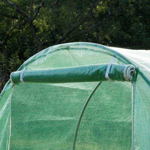 Szklarnia tunel ogrodowy foliowy 3x2x2 m 6 m² metalowy stelaż folia UV Bauerkraft