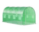 Szklarnia tunel ogrodowy foliowy 6x3x2 m 18 m² metalowy stelaż folia UV Bauerkraft