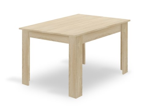 Zestaw Stół NP 120x80cm Dąb Sonoma + 4 krzesła WAT szare / nogi naturalne