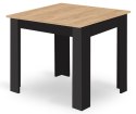 Zestaw Stół NP 80x80cm Artisan nogi czarne + 4 krzesła WAT czarne / nogi czarne