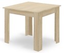 Zestaw Stół NP 80x80cm Dąb Sonoma + 4 krzesła WAT szare / nogi naturalne
