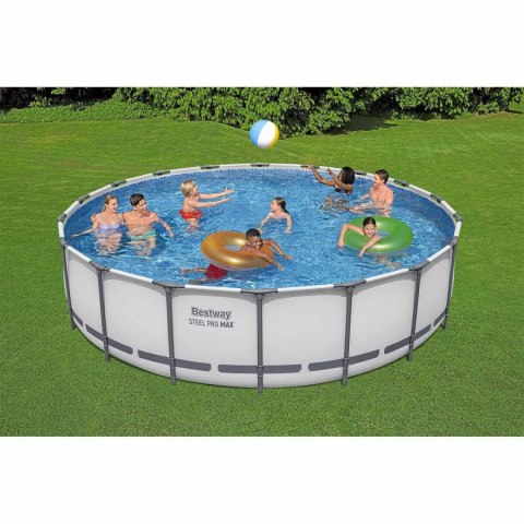 Basen Ogrodowy Stelażowy 549 x 122 cm 11w1 Bestway 56462