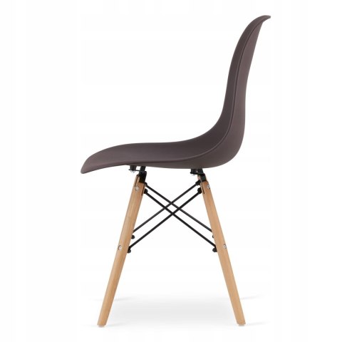 Zestaw stół prostokątny ADRIA 120x80cm biały + 4 krzesła OSAKA kawowe