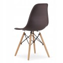 Zestaw stół prostokątny ADRIA 120x80cm biały + 4 krzesła OSAKA kawowe