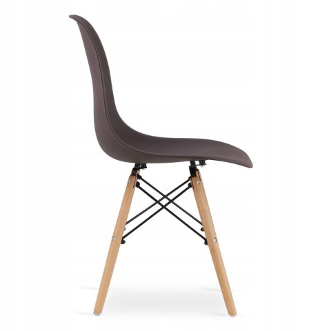 Zestaw stół prostokątny ADRIA 120x80cm biały + 4 krzesła OSAKA kawowe