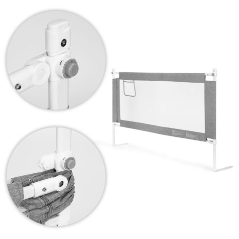 Barierka ochronna na łóżko 150 cm osłona zabezpieczenie dla dzieci ECOTOYS ECOTOYS