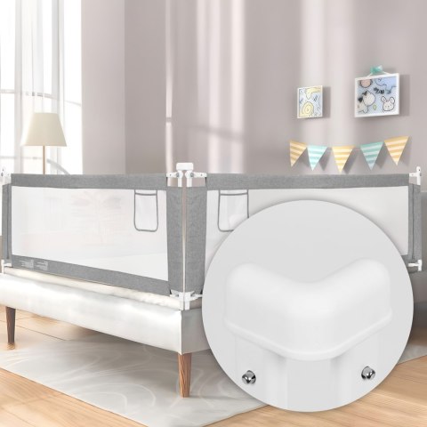 Barierka ochronna na łóżko 180 cm osłona zabezpieczenie dla dzieci ECOTOYS ECOTOYS