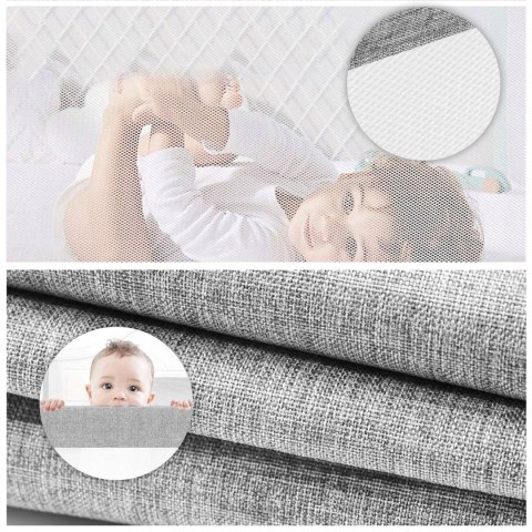 Barierka ochronna na łóżko 200 cm osłona zabezpieczenie dla dzieci ECOTOYS ECOTOYS