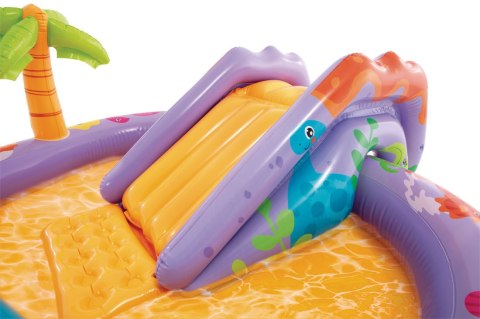 Basen dmuchany dla dzieci wodny plac zabaw 201x157x69 cm zjeżdżalnia fontanna dinozaur INTEX 56139 INTEX