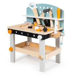 Drewniany warsztat dla dzieci stół narzędziowy 38 elementów ECOTOYS ECOTOYS