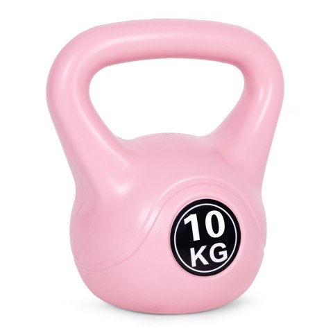 Kettlebell kettle 10 kg do ćwiczeń hantla kula odważnik obciążenie ciężar fitness różowy ModernHome ModernHome