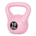 Kettlebell kettle 10 kg do ćwiczeń hantla kula odważnik obciążenie ciężar fitness różowy ModernHome ModernHome