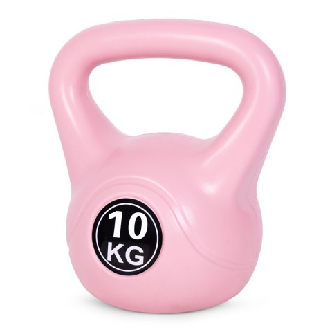 Kettlebell kettle 10 kg do ćwiczeń hantla kula odważnik obciążenie ciężar fitness różowy ModernHome ModernHome