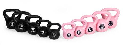 Kettlebell kettle 10 kg do ćwiczeń hantla kula odważnik obciążenie ciężar fitness różowy ModernHome ModernHome