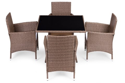 Komplet mebli ogrodowych z technorattanu 4 krzesła + stół MultiGarden MultiGarden