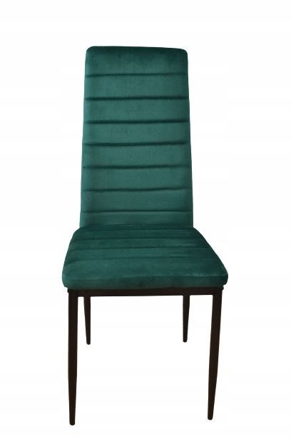 Krzesła z wyprofilowanym oparciem- VELVET ZIELONY - 4 sztuki MEBELKI24