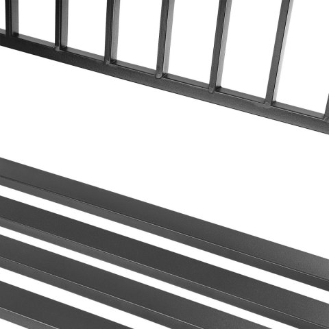 Ławka ogrodowa z oparciem parkowa na taras balkon metalowa konstrukcja LONGWELL INDUSTRIAL LTD