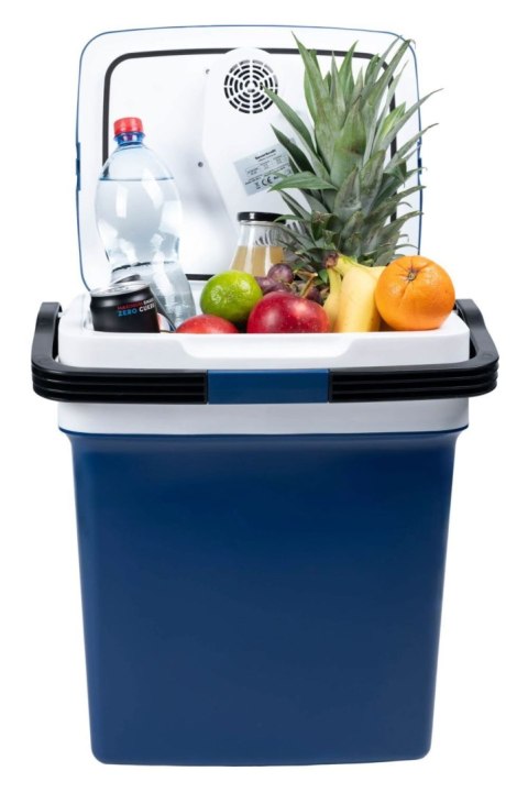 Lodówka turystyczna przenośna samochodowa 29L 220-240V DC12V funkcja grzania wkład gratis niebieska LONGWELL INDUSTRIAL LTD