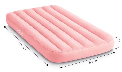 Materac dmuchany dla dzieci do spania 157x88x18 cm różowy INTEX 66803NP PINK INTEX