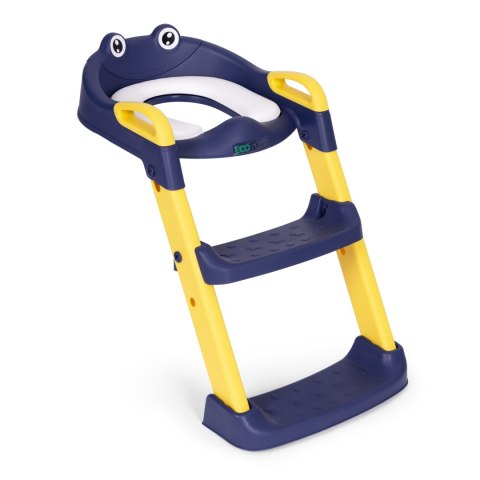 Nakładka na toaletę dla dzieci ze schodkami i drabinką niebieska ECOTOYS ECOTOYS