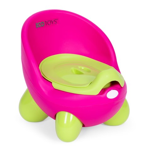 Nocnik toaleta sedes dla dzieci wyjmowany wkład antypoślizgowe nóżki różowo-zielony ECOTOYS ECOTOYS