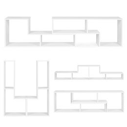 Nowoczesny regał modułowy geometryczny szafka na książki 4 półki ModernHome ModernHome