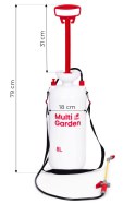 Opryskiwacz ciśnieniowy 8L ogrodowy ręczny 2.2-2.5 bar długa lanca pompa tłokowa MultiGarden MultiGarden