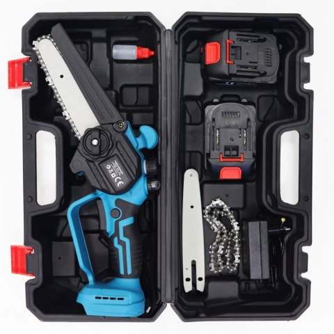 Piła łańcuchowa akumulatorowa mini pilarka ręczna silnik bezszczotkowy 21V + walizka LONGWELL INDUSTRIAL LTD