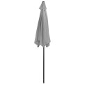 Składany parasol ogrodowy balkonowy regulowany 210 cm szary LONGWELL INDUSTRIAL LTD