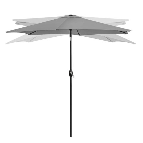 Składany parasol ogrodowy balkonowy regulowany 210 cm szary LONGWELL INDUSTRIAL LTD