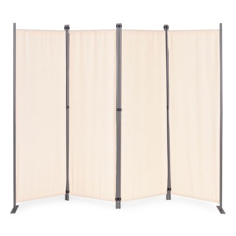 Składany parawan ogrodowy pokojowy 4-panelowy 167x216 cm beżowy MultiGarden MultiGarden