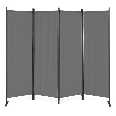 Składany parawan ogrodowy pokojowy 4-panelowy 167x216 cm szary MultiGarden MultiGarden