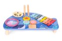 Stolik z instrumentami stół muzyczny cymbałki talerz perkusyjny tarka motyw morski ECOTOYS ECOTOYS