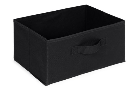 Szafka regał organizer tekstylny z wyciąganymi koszami 3 poziomy loft czarna ModernHome ModernHome