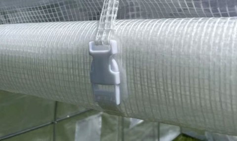 Szklarnia tunel ogrodowy 3x2x2 m foliowy wielosezonowy metalowy stelaż biała folia 2 wejścia LONGWELL INDUSTRIAL LTD