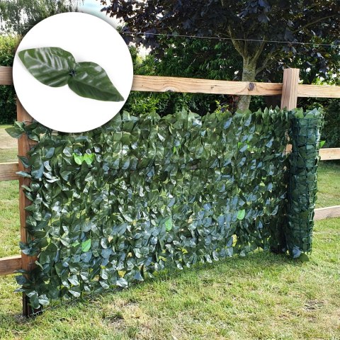 Sztuczny bluszcz żywopłot 3 szt. 500x150 cm zielona osłona na balkon maskująca MultiGarden