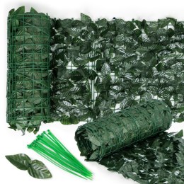 Sztuczny bluszcz żywopłot 500x50 cm zielona osłona na balkon maskująca MultiGarden