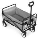 Wózek plażowy transportowy ogrodowy składany szary 48x90 cm MultiGarden MultiGarden