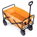 Wózek transportowy składany duży wózek ogrodowy plażowy pomarańczowy 47x105 cm MultiGarden MultiGarden