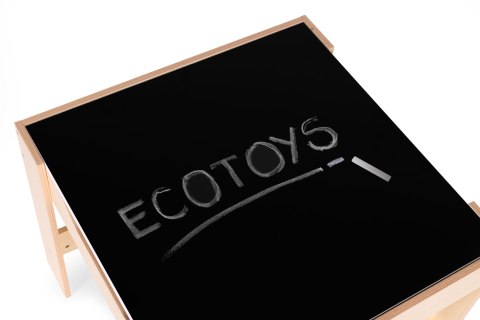Zestaw mebli dla dzieci stolik + 2 krzesła tablica kredowa ECOTOYS ECOTOYS