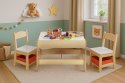 Zestaw mebli dla dzieci stolik + 2 krzesła tablica kredowa ECOTOYS ECOTOYS