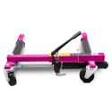 Wózek manewrowy hydrauliczny pod koła 2 sztuki magenta