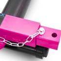 Wózek manewrowy hydrauliczny pod koła 4 sztuki magenta
