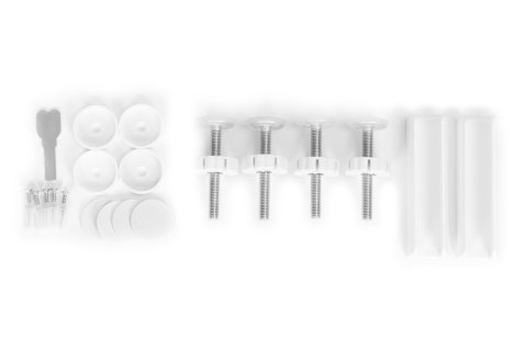 Bramka barierka zabezpieczająca 74-132 cm na schody i drzwi stal dodatkowe panele biała ECOTOYS ECOTOYS