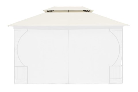 Dach do pawilonu ogrodowego 3x4 m wodoodporne poszycie otwór wentylacyjny beżowy MultiGarden MultiGarden