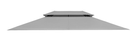 Dach do pawilonu ogrodowego 3x4 m wodoodporne poszycie otwór wentylacyjny szary MultiGarden MultiGarden