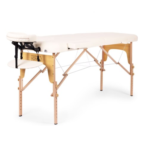 Drewniany stół do masażu i rehabilitacji 2-segmentowy składany w walizkę + torba ModernHome ModernHome