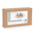 Drewniany zestaw do herbaty dzbanek filiżanki 14 elementów ECOTOYS ECOTOYS