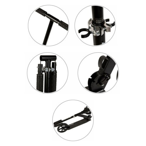 Hulajnoga miejska dla dzieci i młodzieży składana regulacja wysokości 95-105 cm koła 200 mm Bauerkraft